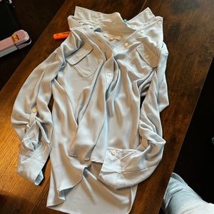 Blue Anna Taylor Loft Button Up Size XS